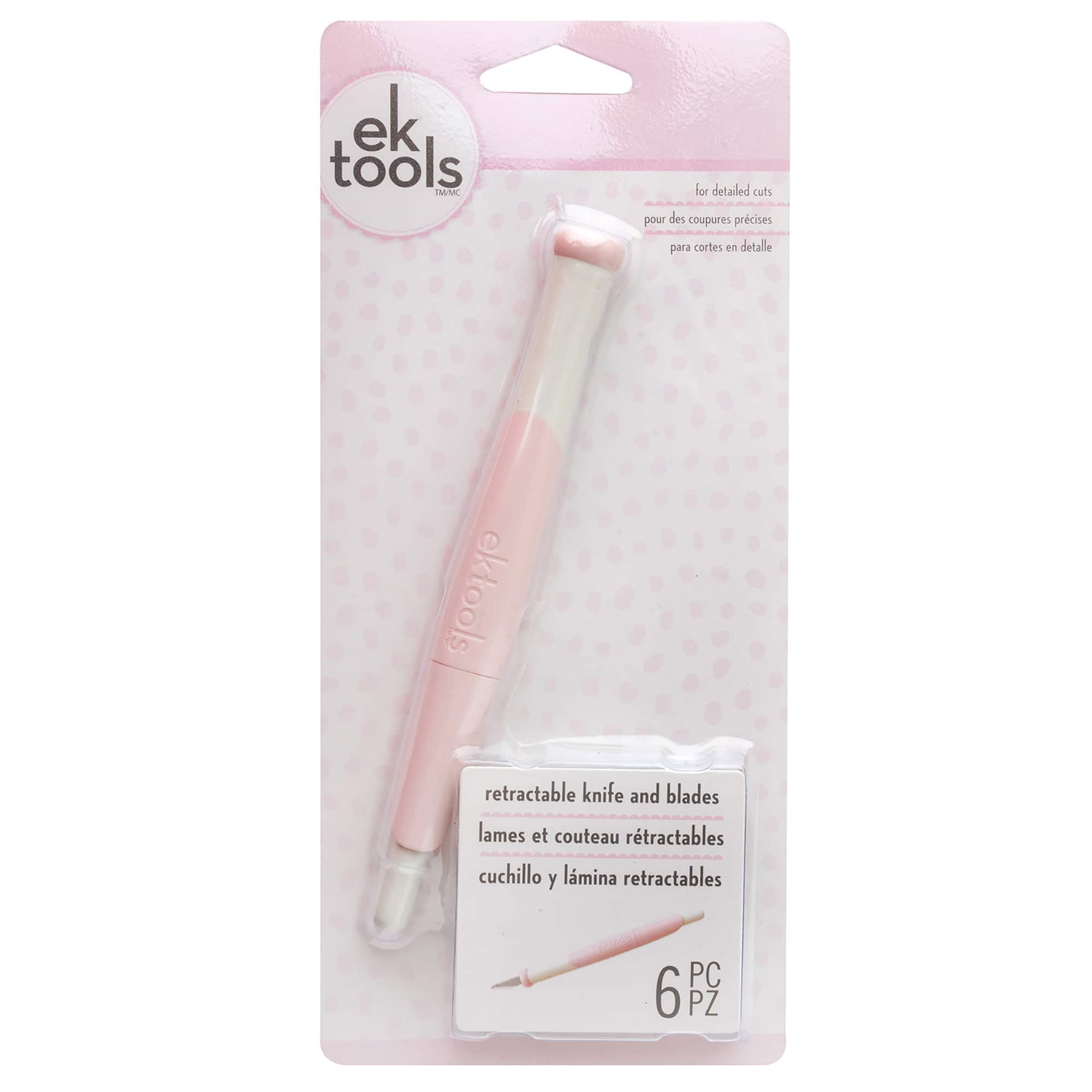 EK Tools Retractable Knife with 5 Replacement Blades